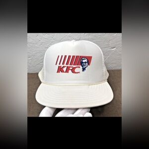 KFC Trucker Hat Creamy Ivory Mesh Back Snapback Nissin Cap